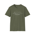 Kaneohe Skyline T-Shirt (white lineart & text)