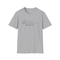 Honolulu Skyline T-Shirt (black lineart & text)