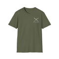 Dark Blade & Paddle T-Shirt (Front/Back logos are white lineart)