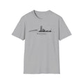 Gray  t-shirt with minimalist line drawing of Waipahu, Hawaii.
