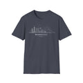 Honolulu Skyline T-Shirt (white lineart & text)