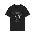 Black 'Choose Redemption' Inspirational Woman Illustration Tee (white line art)