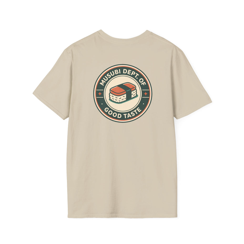 Spam Musubi Dept. of Good Taste T-Shirt (Front & Back)